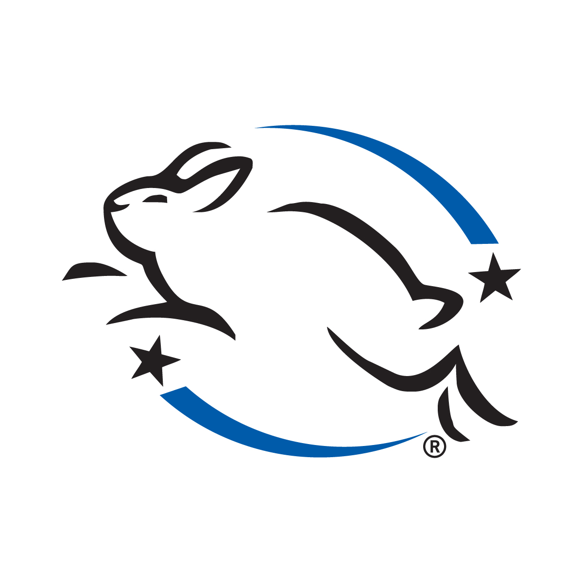 logo mỹ phẩm thuần chay leaping bunny
